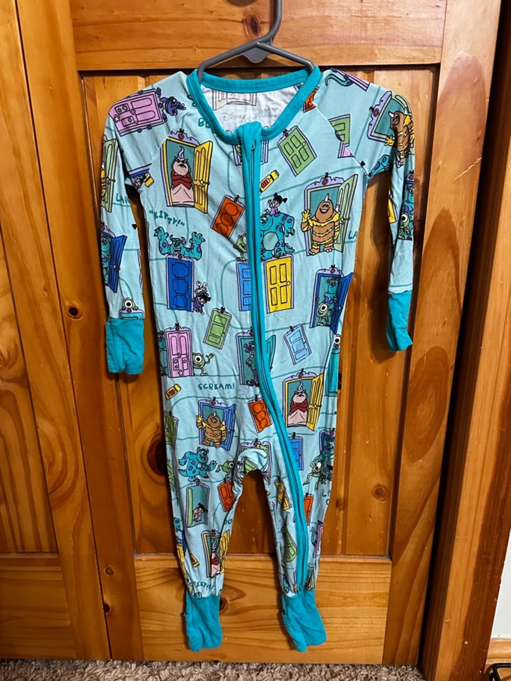 Little Sleepies Blue Monsters Inc. Zippy